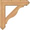 Ekena Millwork Funston Arts and Crafts Smooth Bracket w/ Offset Brace, Western Red Cedar, 7 1/2"W x 32"D x 32"H BKT0806X32X32FST03SWR - alternate 3